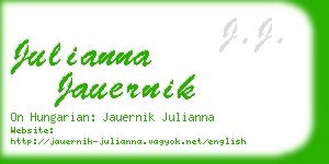 julianna jauernik business card